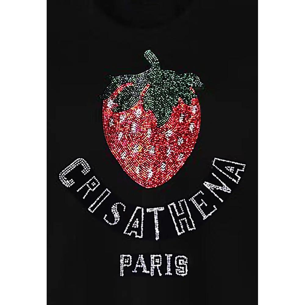 Футболка Crisathena Glam Strawberry в черном цвете 3