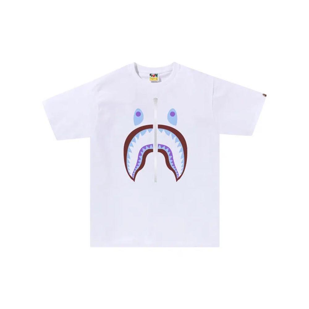 Футболки BAPE Colors Shark Tee 'White' 1