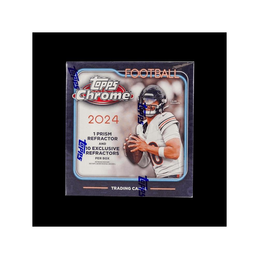 Спортивные карточки 2024 Topps Chrome Football Mega Box 1