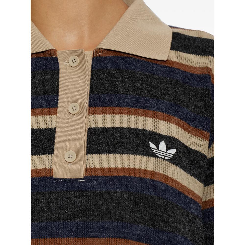 striped Trefoil-logo polo shirt 5