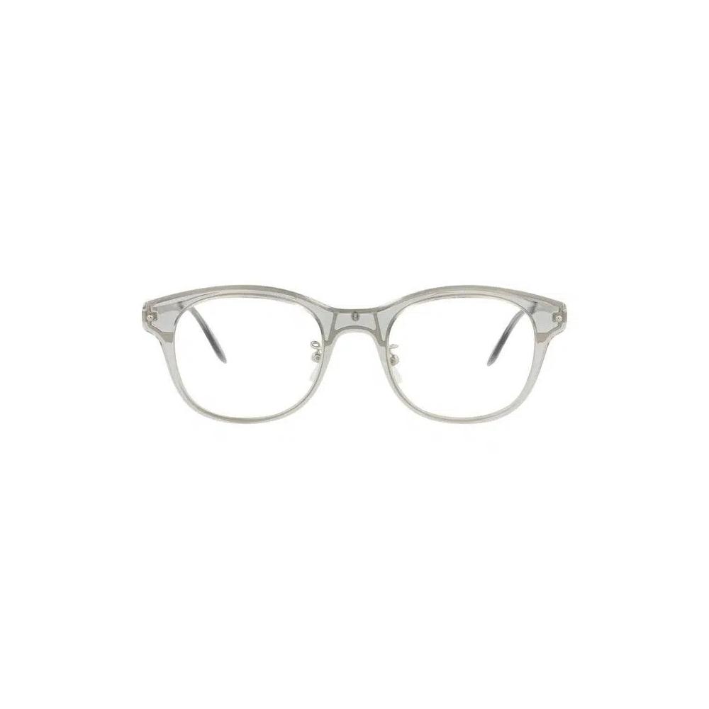 Очки Alexander McQueen Round-Frame Acetate Optical Frames 'Серый серебряный прозрачный' 1