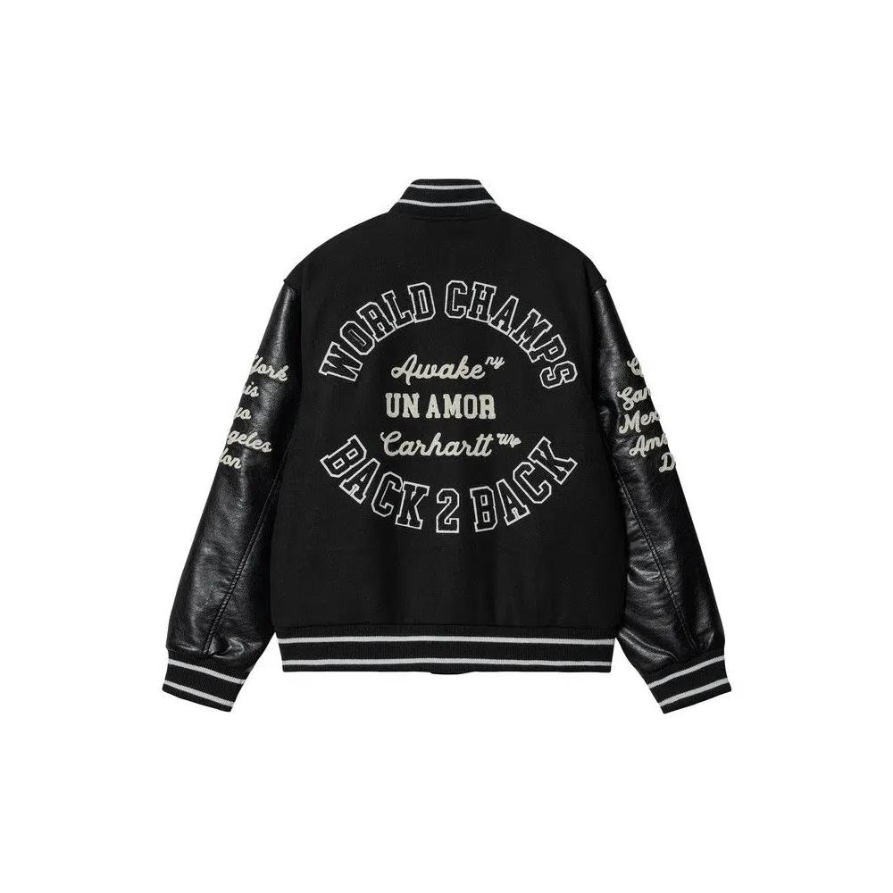 Верхняя одежда Carhartt WIP x Awake NY Teddy Jacket 'Black' 2