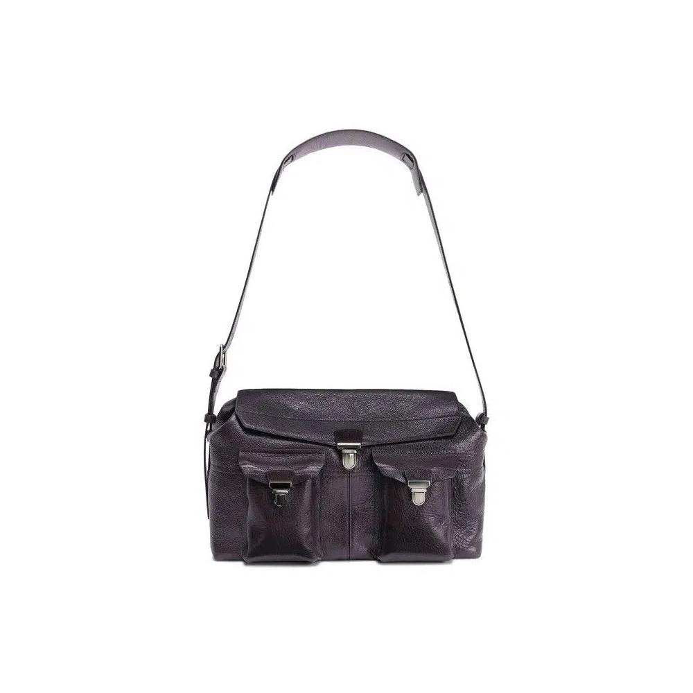 Сумки через плечо Lemaire Week-End Gear Bag 'Тёмная норка' 1