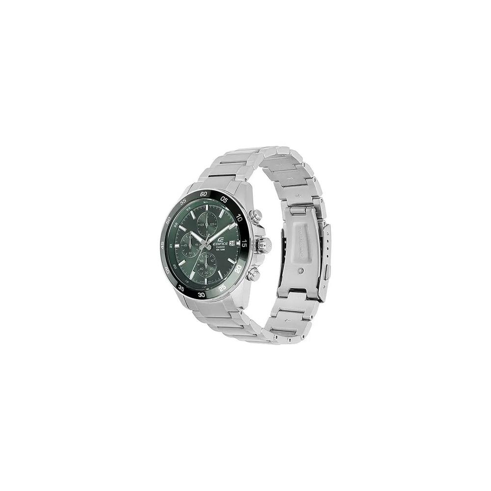 Мужские хронограф часы Edifice EFR-526D-3A серебристый браслет из нержавеющей стали 5