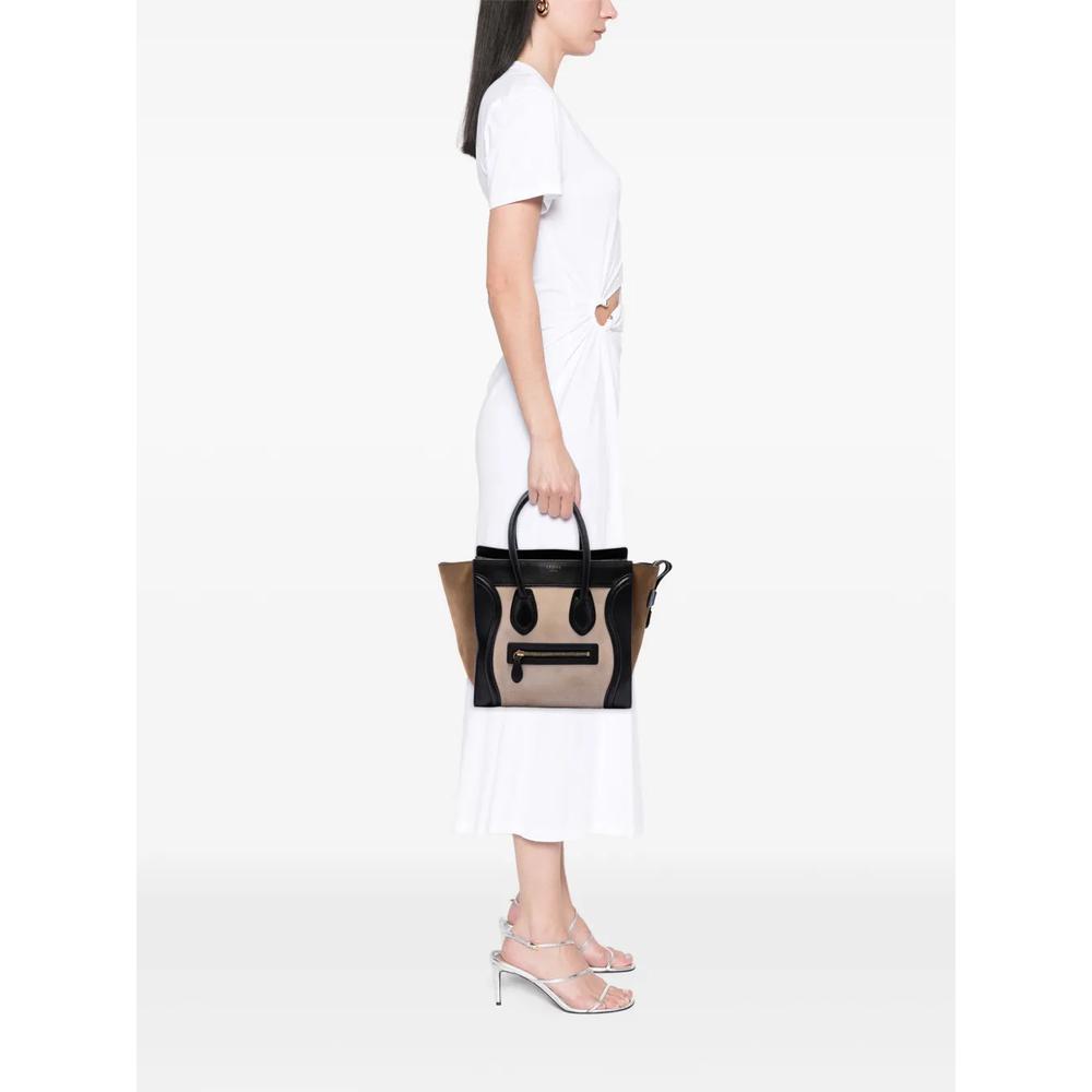 Сумка-тоут Tricolor Calfskin and Suede Luggage размера микро (2012 год) 2