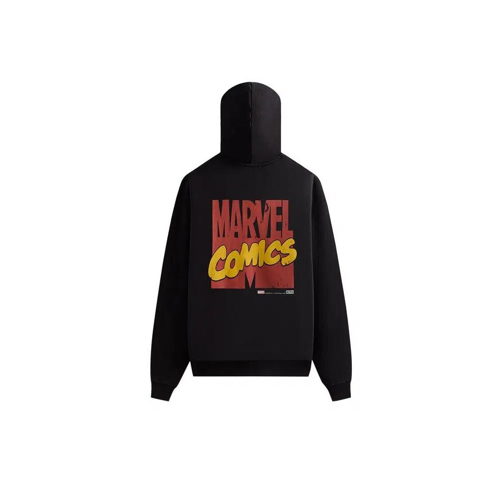 Худи Kith x Marvel Team Up Vintage Nelson Hoodie 'Black' 2