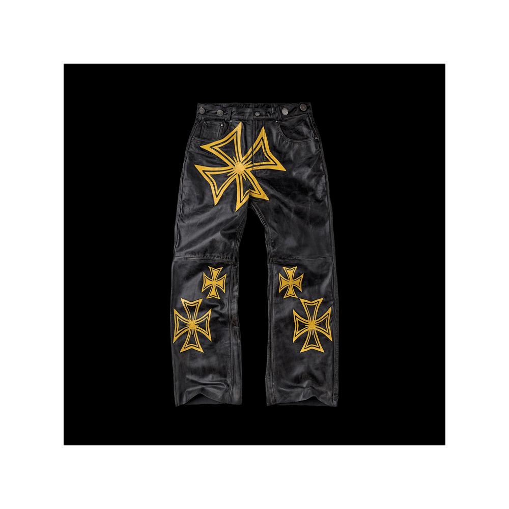 Брюки Vale Forever Leather Croxxx Denim «Canary» 1