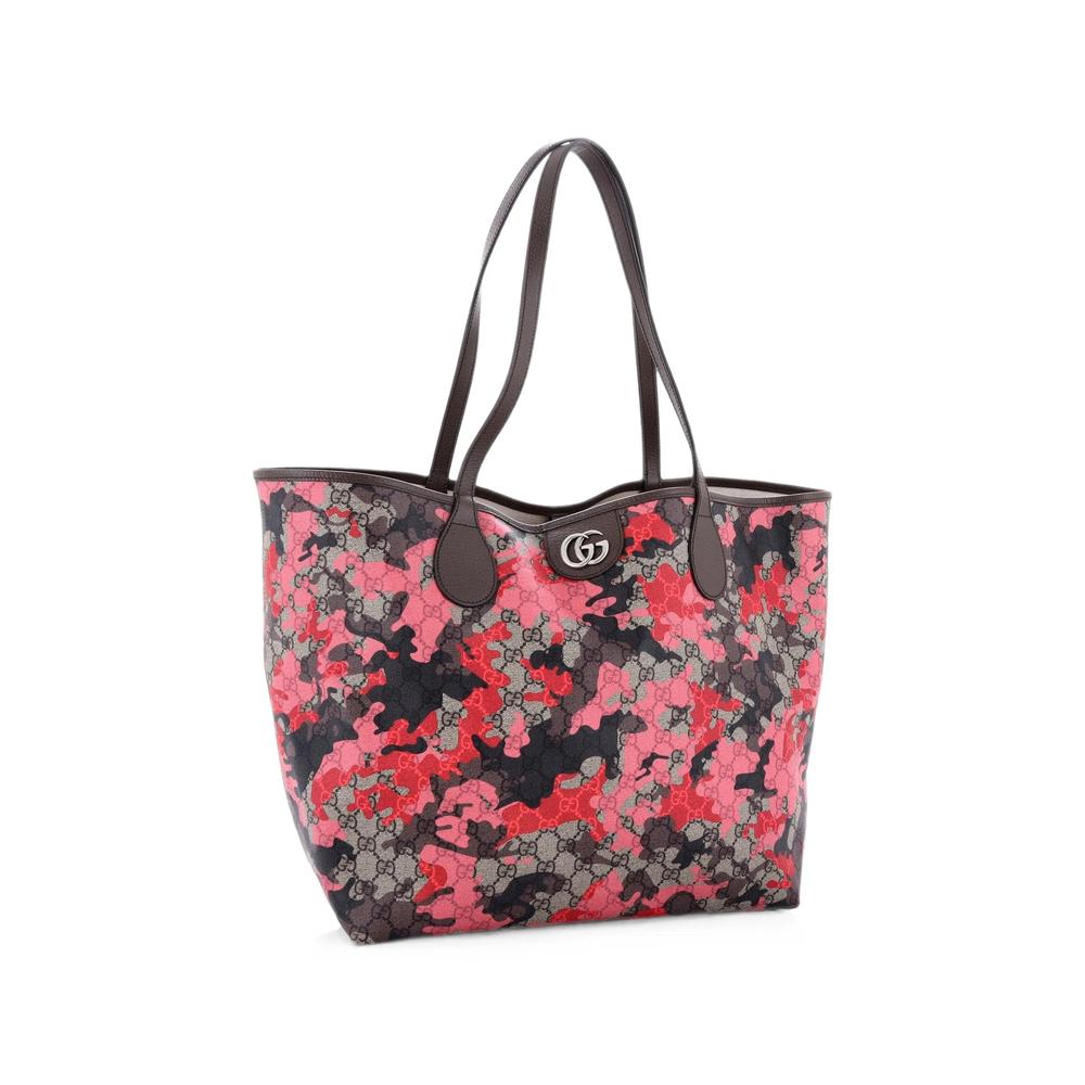 GG Open GG Camouflage Coated Canvas Large tote bag 3