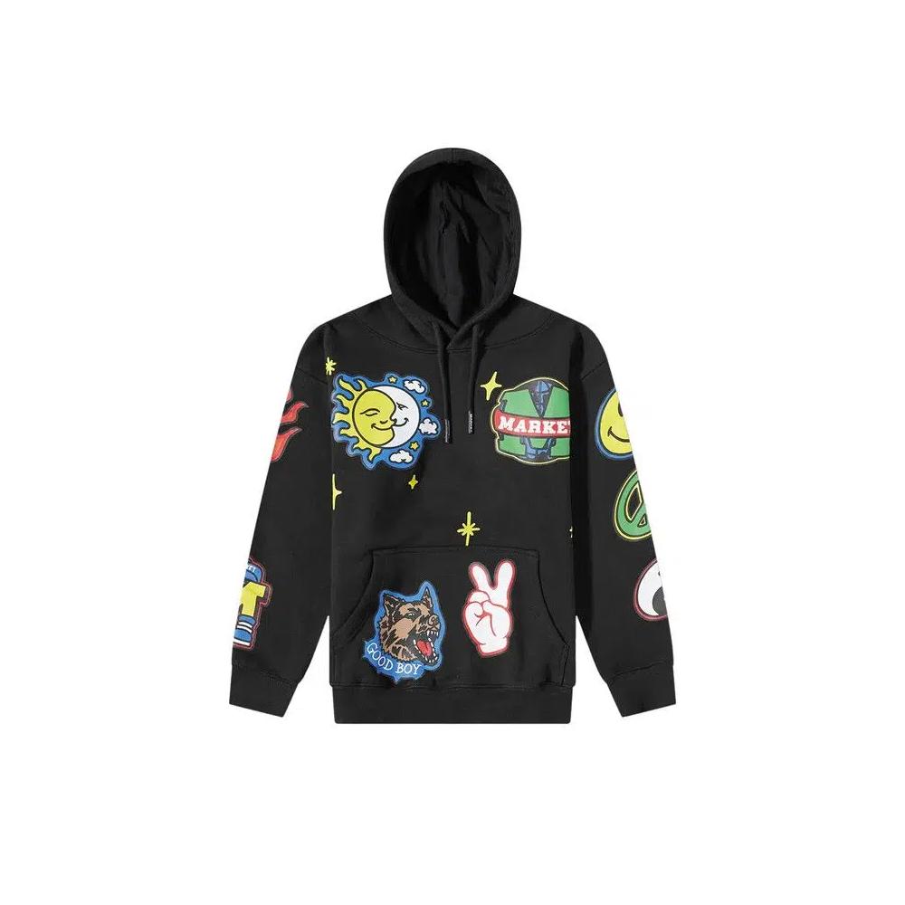 Худи Market Smiley Start Within Stars Hoodie 'Black' 1