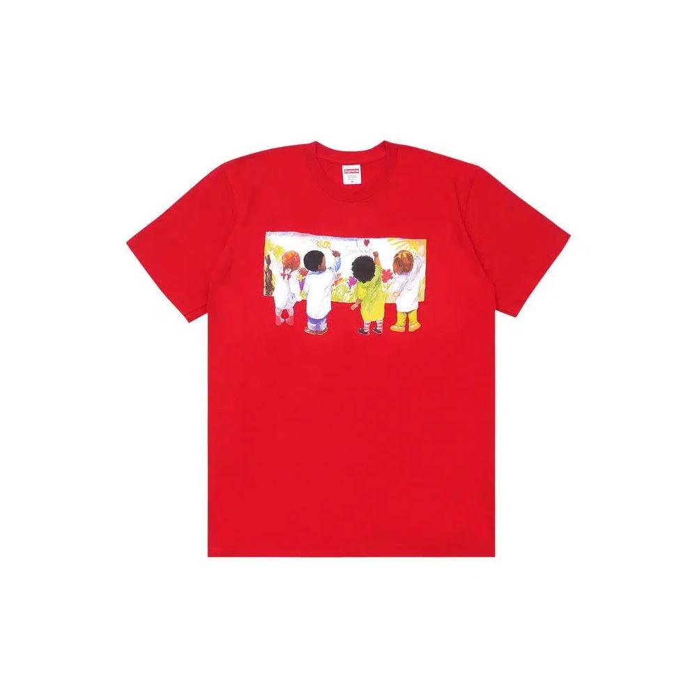 Футболки Supreme Kids Tee 'Red' 1