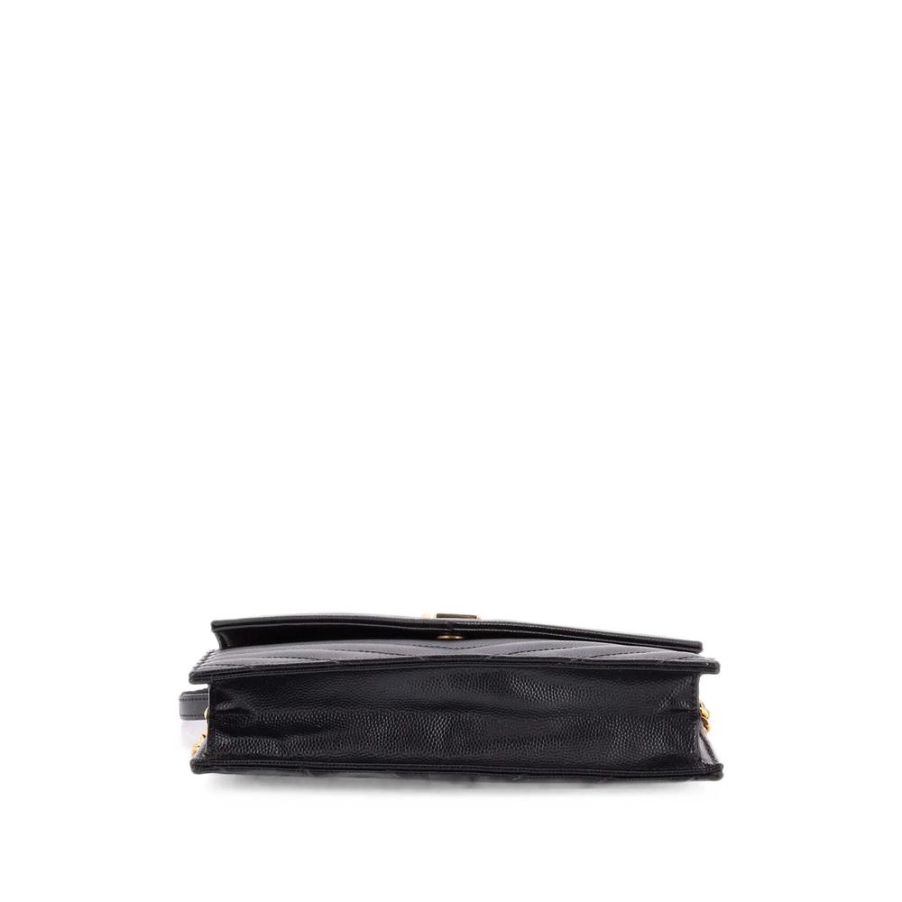 Classic Monogram Wallet on Chain Matelasse Chevron Leather Small crossbody bag 4