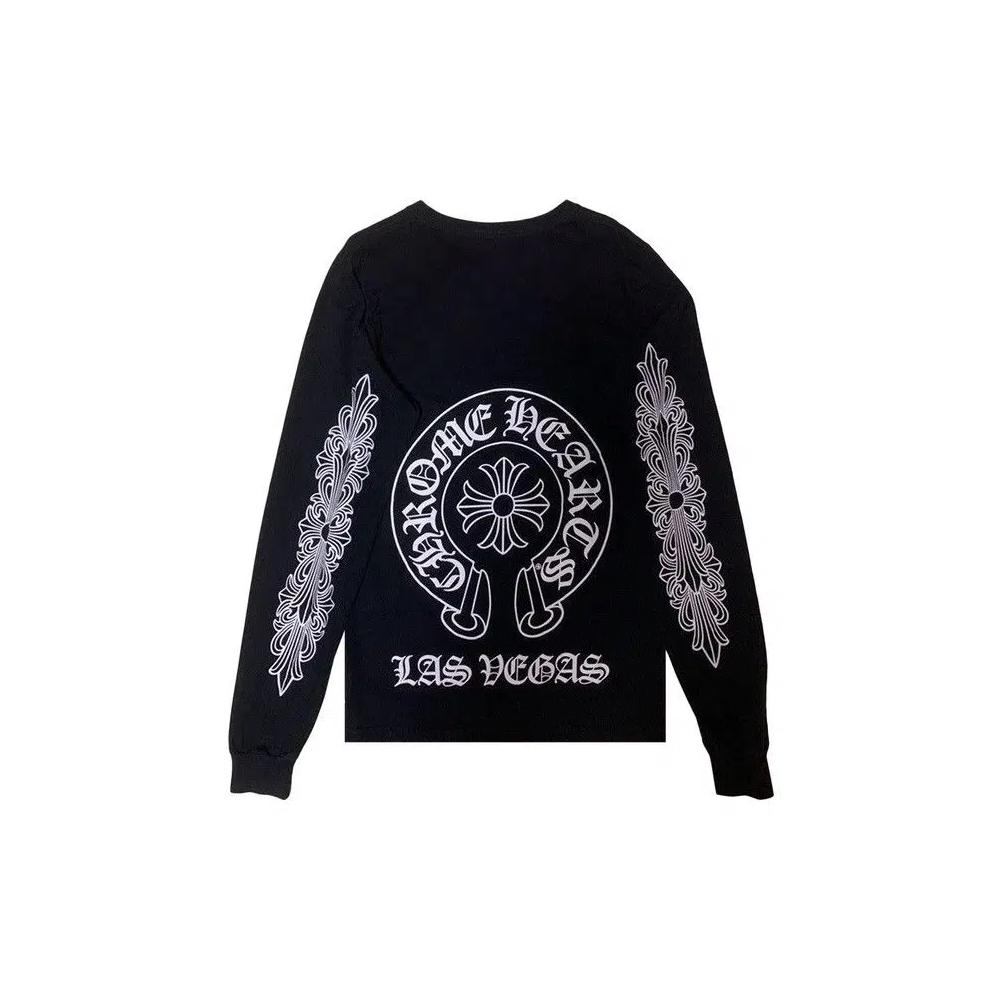 Футболки с длинным рукавом Chrome Hearts Floral Long-Sleeve 'Черный' 2