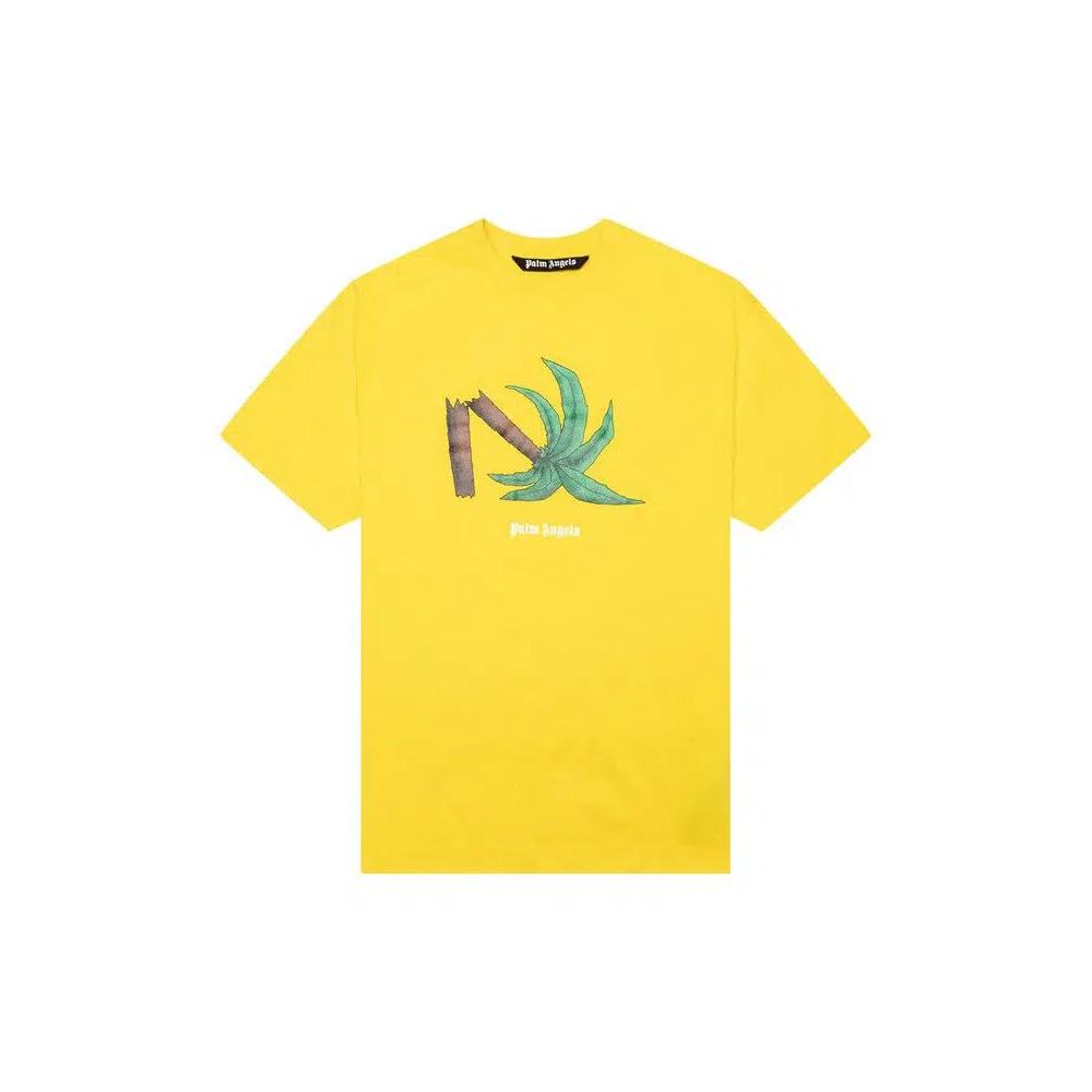Футболки Palm Angels Broken Palm Classic Tee 'Yellow/Green' 1