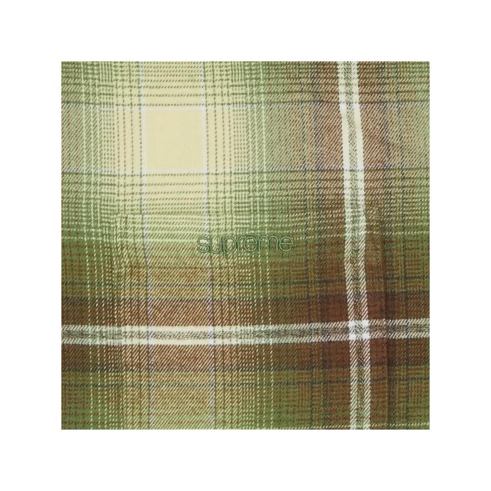 Фланелевые рубашки Supreme Shadow Plaid Flannel Shirt 'Green' 3