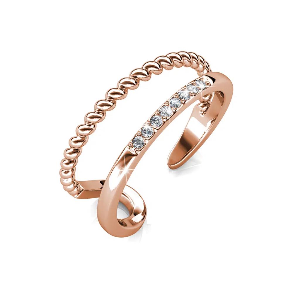 Кольцо Jessica с кристаллами SWAROVSKI® 1