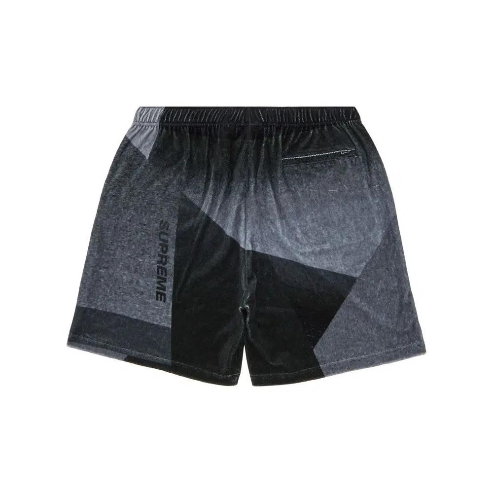 Шорты Supreme Geo Velour Short 'Черный' 2