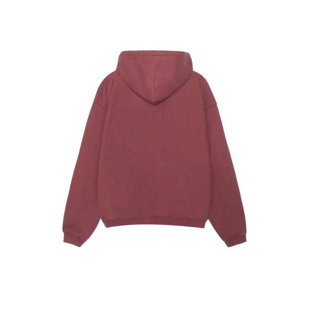 Худи Stussy 80 Relaxed Hoodie 'Бордовый' 2