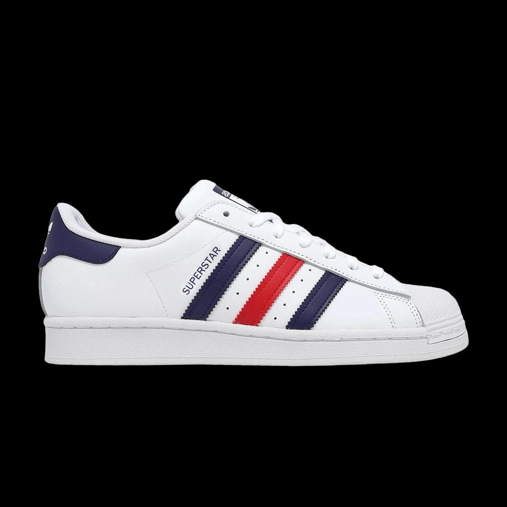 Кроссовки adidas Superstar 'Footwear White Dark Blue' 1