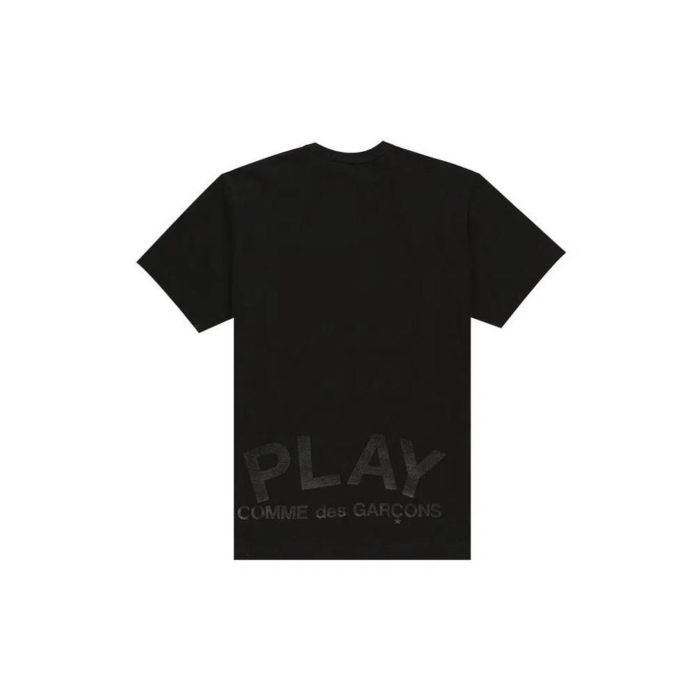 Футболки Comme des Garçons Short-Sleeve Play T-Shirt With Black Heart And Play Logo 'Черный' 2