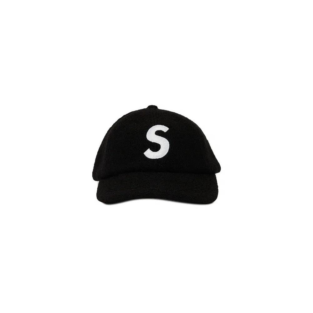 Кепки-снэпбэки Supreme Boiled Wool S Logo 6-Panel 'Black' 1