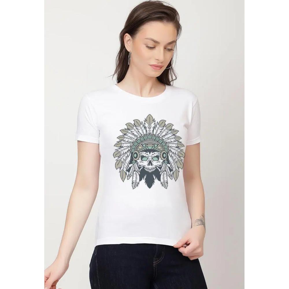 Футболка Skull Culture Relaxed Short Sleeve Stylish White Cotton Casual Graphic Print Tee/TShirt 4