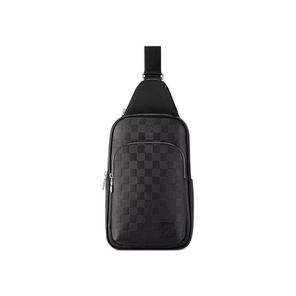 Сумки через плечо Louis Vuitton Avenue Slingbag «Black Damier Infini Cowhide Leather» 1