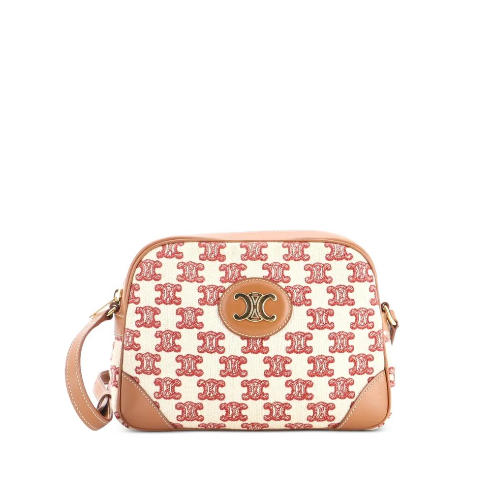 Маленькая сумка через плечо Camera Bag Triomphe Coated Canvas 1