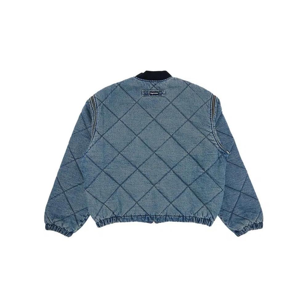 Верхняя одежда Supreme Zip-Off Sleeve Quilted Bomber Jacket 'Denim' 2