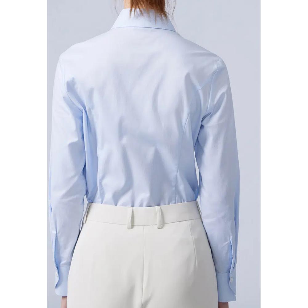 Светло-синяя рубашка Slim Fit 6