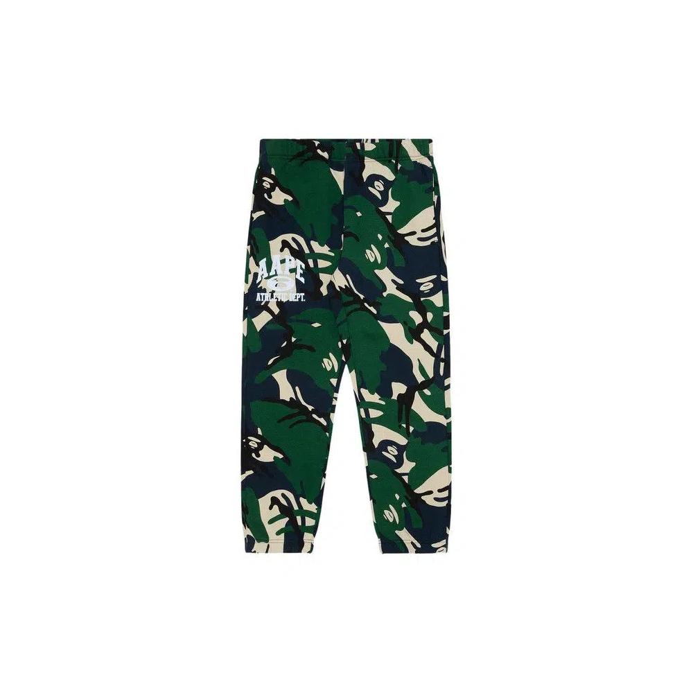 AAPE Moonface Printed Camo Sweatpants «Зеленый/Темно-синий» 1