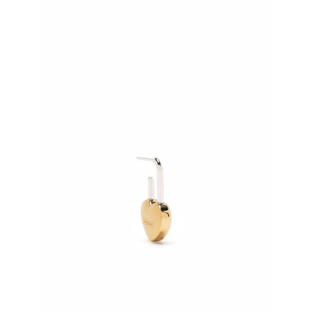 Серебряная серьга Heart Padlock 1