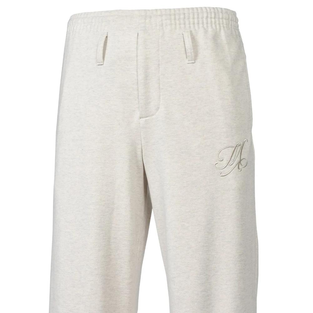 MB logo-embroidered wide-leg track pants 5