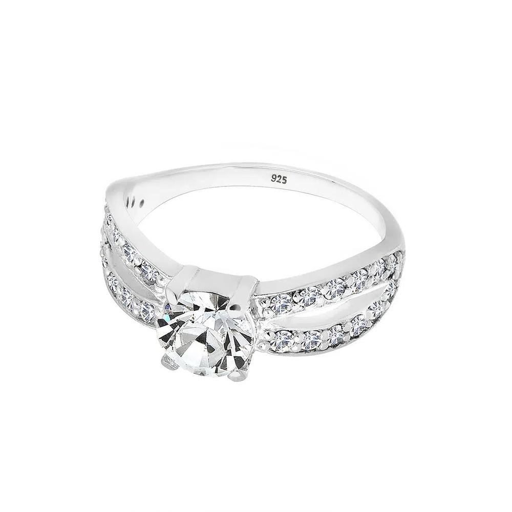Swarovski® Гламурное кольцо-солитер – 925 серебро 3