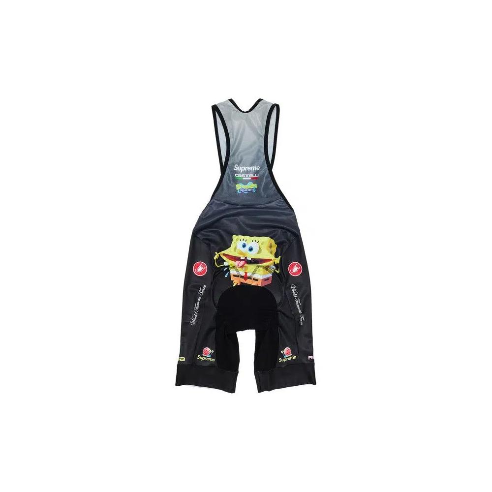 Низ Supreme x Spongebob Squarepants x Castelli Велосипедные шорты 'Чёрный' 2