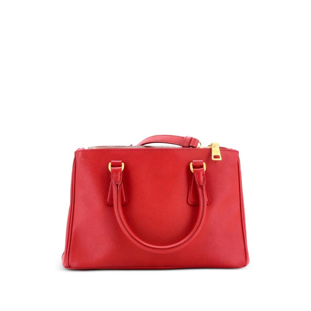 Маленькая сумка-тоут Double Zip Lux Saffiano Leather 2