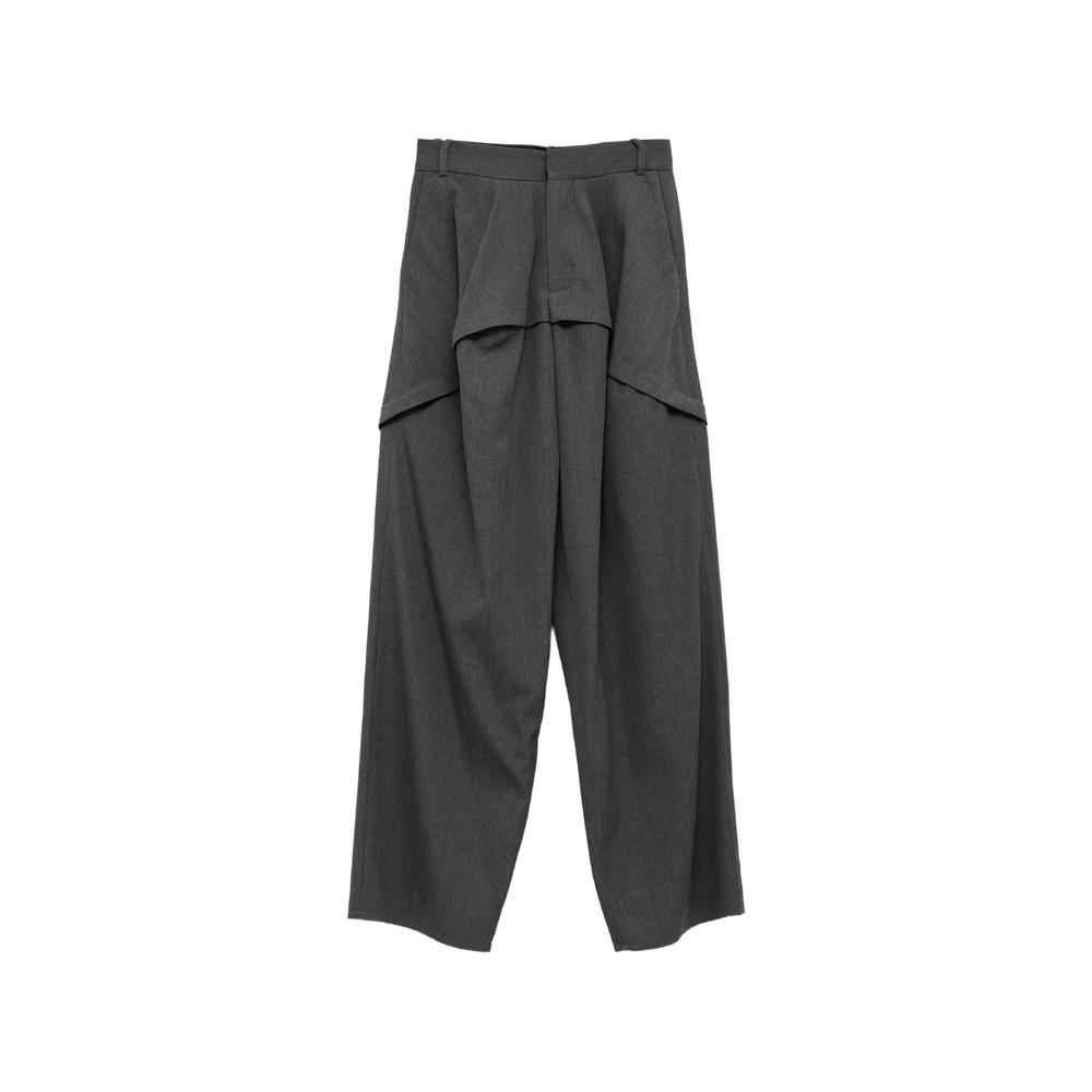panelled wool trousers 1