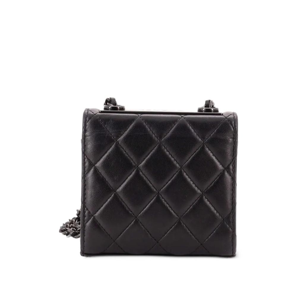 Маленькая сумка на плечо So Black Trendy CC Clutch with Chain Quilted Lambskin 2