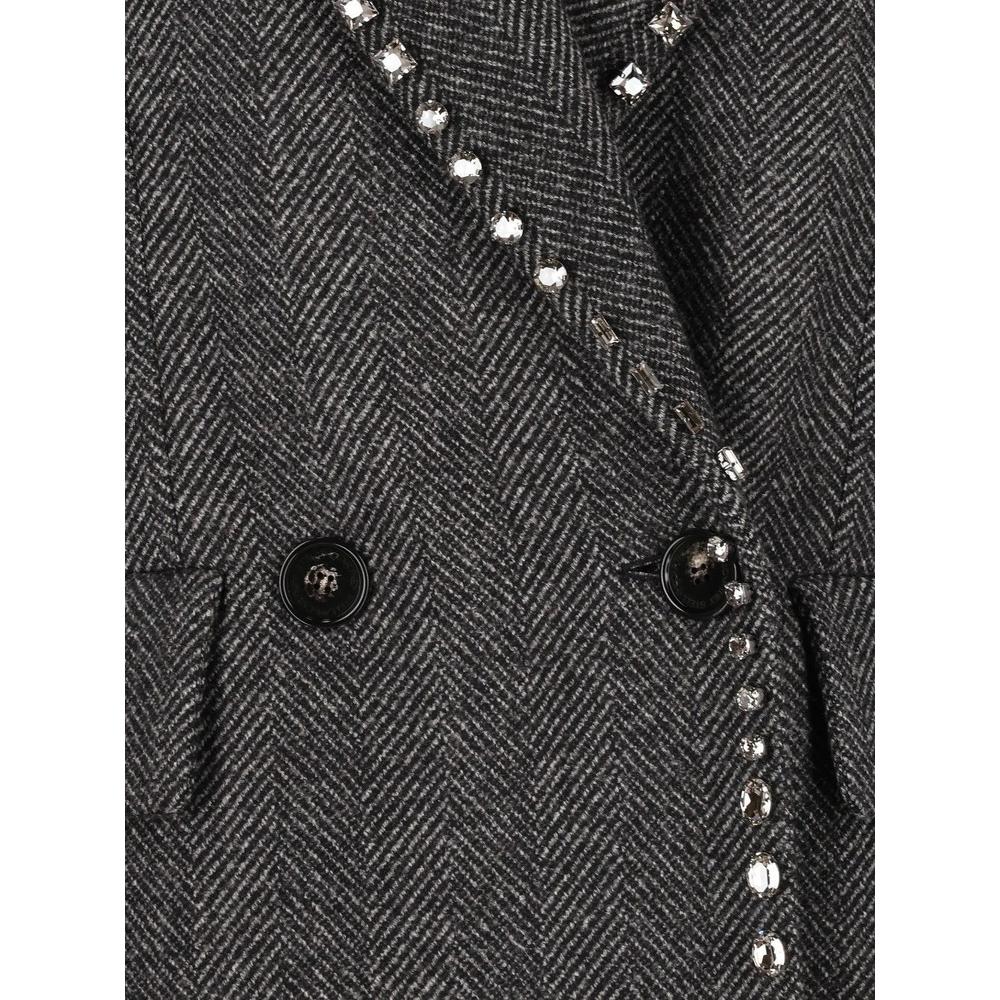 crystal-embellished herringbone coat 2