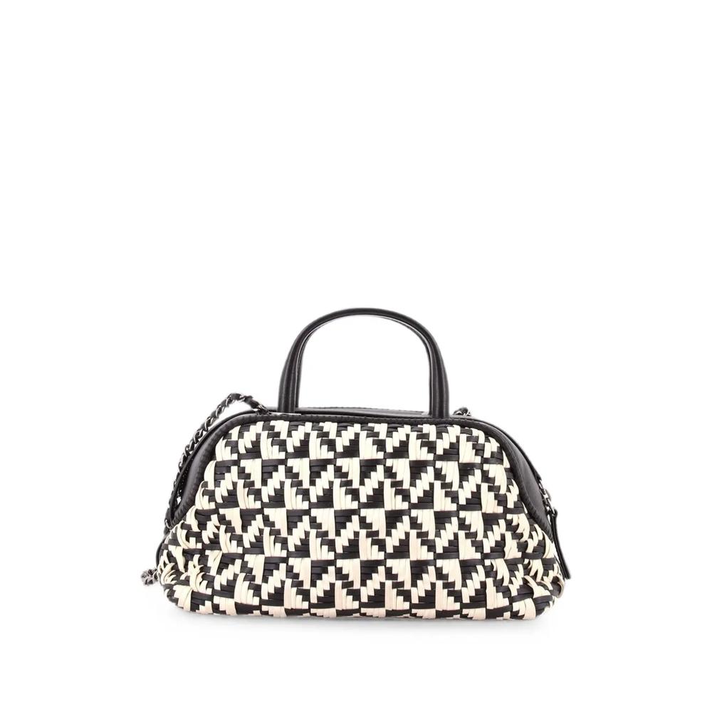 Маленькая сумка Convertible Chain Bowler Bag Woven Calfskin 2
