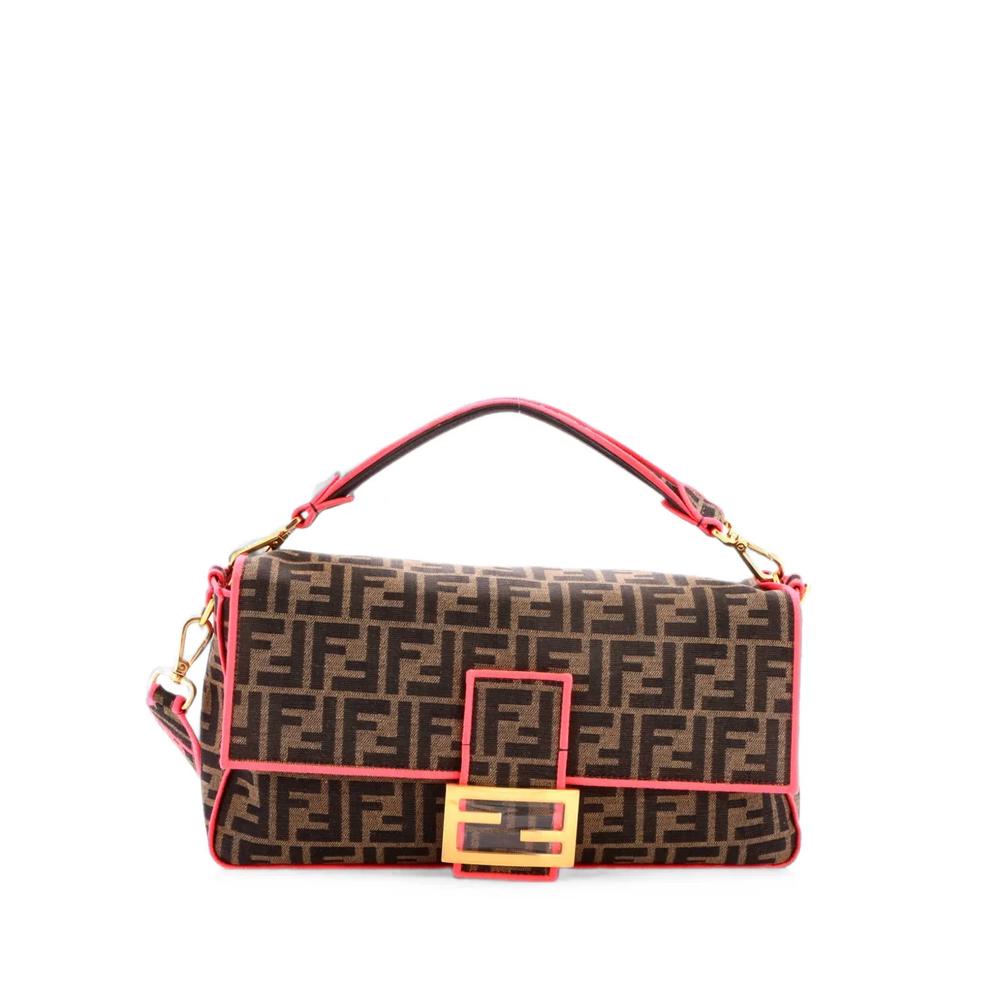 Большая сумка на плечо Baguette NM Bag из канваса с узором Zucca 1
