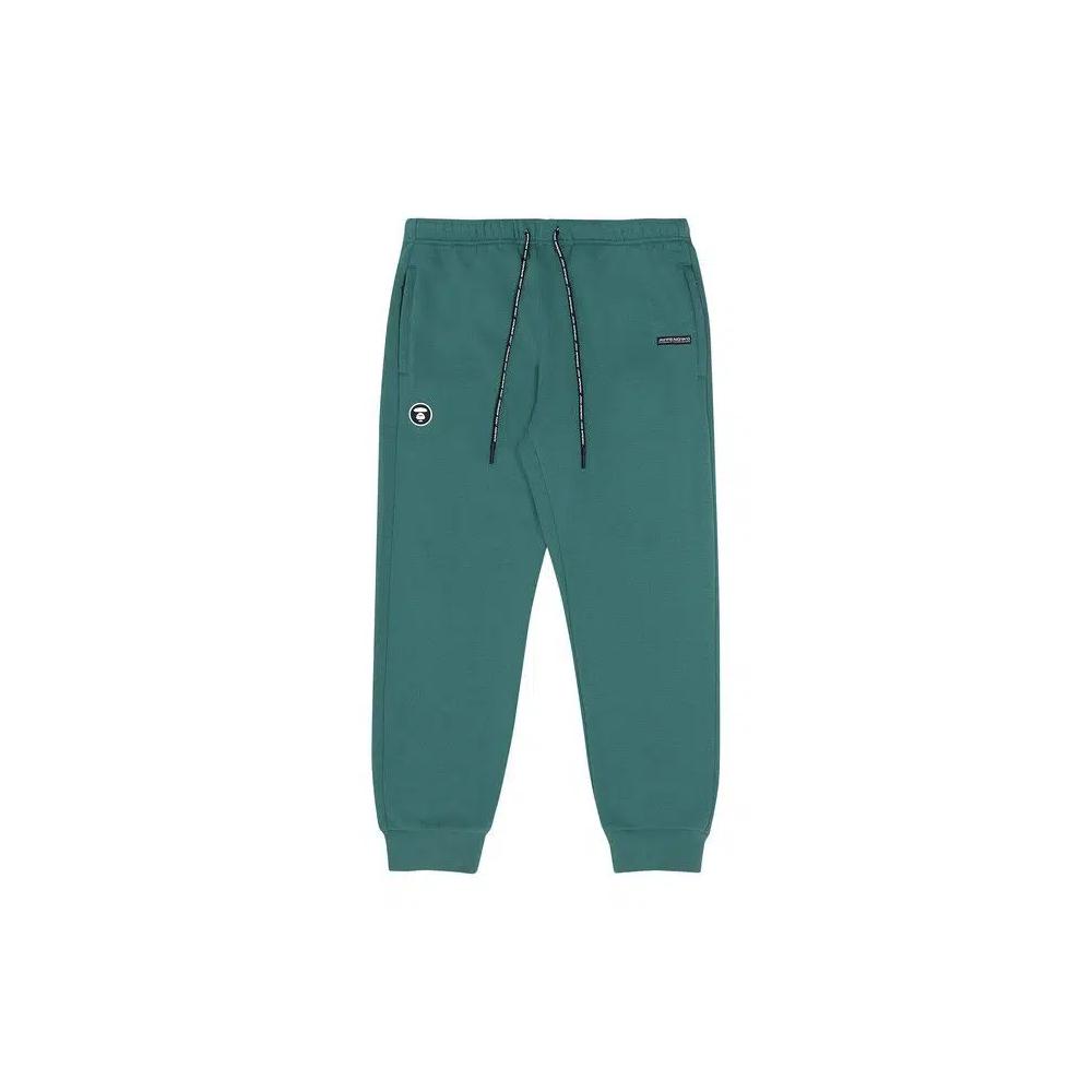 AAPE Moonface Fleece Sweatpants 'Зеленый/Синий' 1