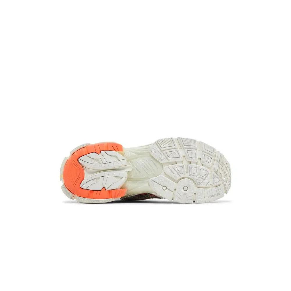 Кроссовки Balenciaga Runner Sneaker 'Eggshell Neon Orange' 4