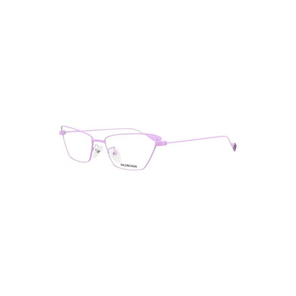 Очки Balenciaga Cat Eye-Frame Metal Optical Frames «Фиолетовый прозрачный» 2