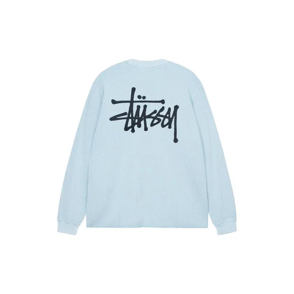 Футболки Stussy Basic Stock Long-Sleeve Thermal 'Light Blue' 2