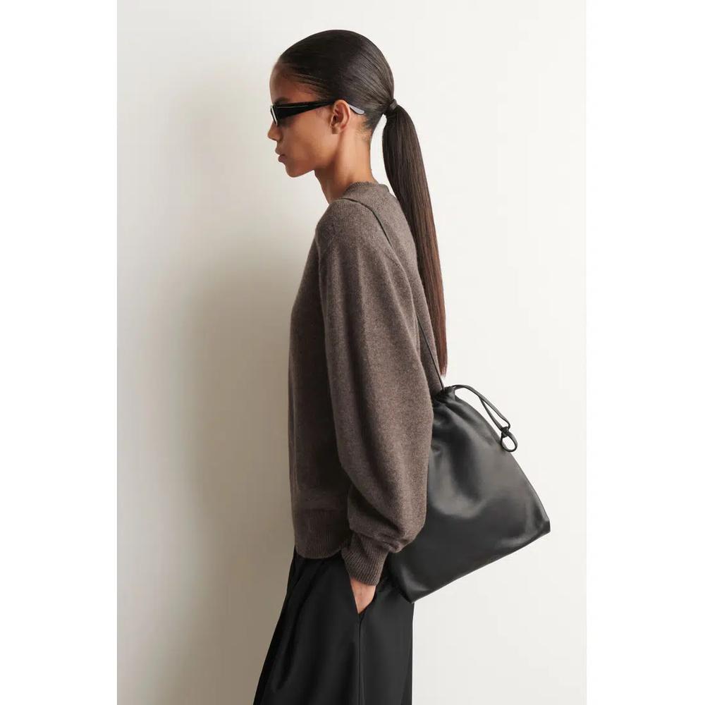 Сумка через плечо на шнурке DRAWSTRING CROSSBODY BAG - LEATHER 3