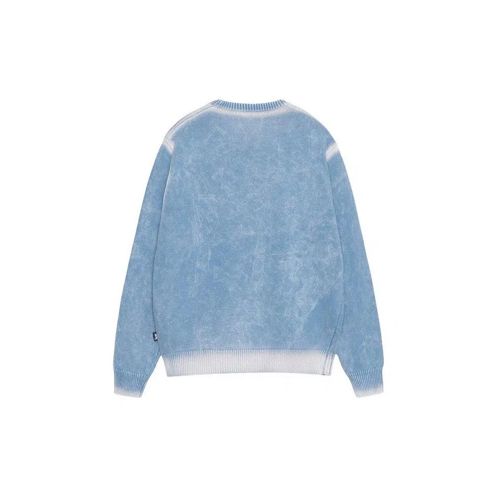 Свитера Stussy Faded Knit Crew 'Синий' 2