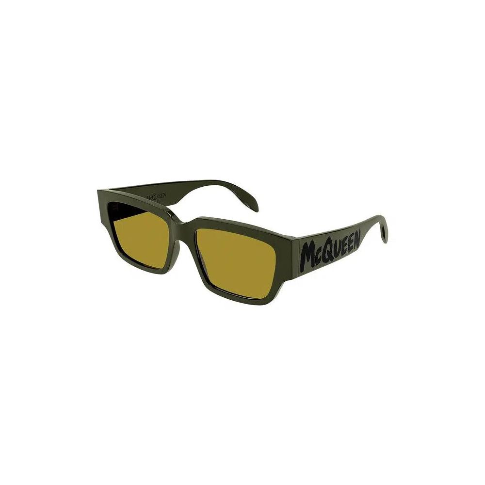 Солнцезащитные очки Alexander McQueen Square 'Green/Yellow' 2