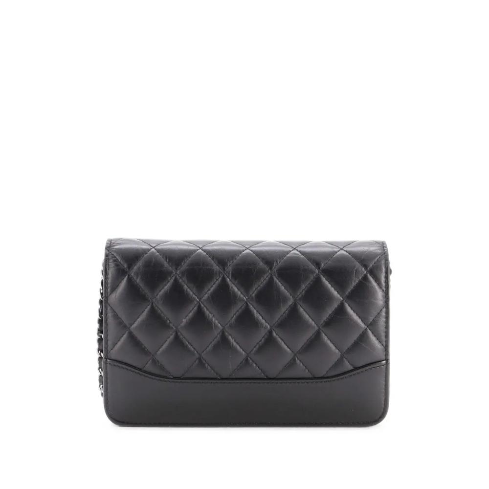 Сумка через плечо Gabrielle Wallet on Chain Quilted Aged Calfskin 2