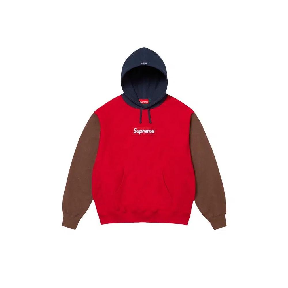 Толстовки Supreme Box Logo Hooded Sweatshirt 'Red/Multicolor' 1