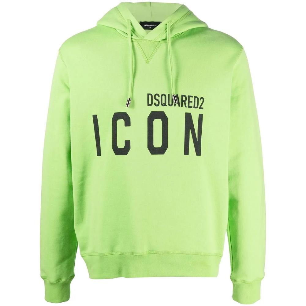 Icon-print cotton hoodie 1